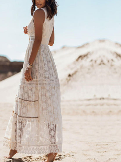 Aurora™ Boho-Spitzen-Maxikleid