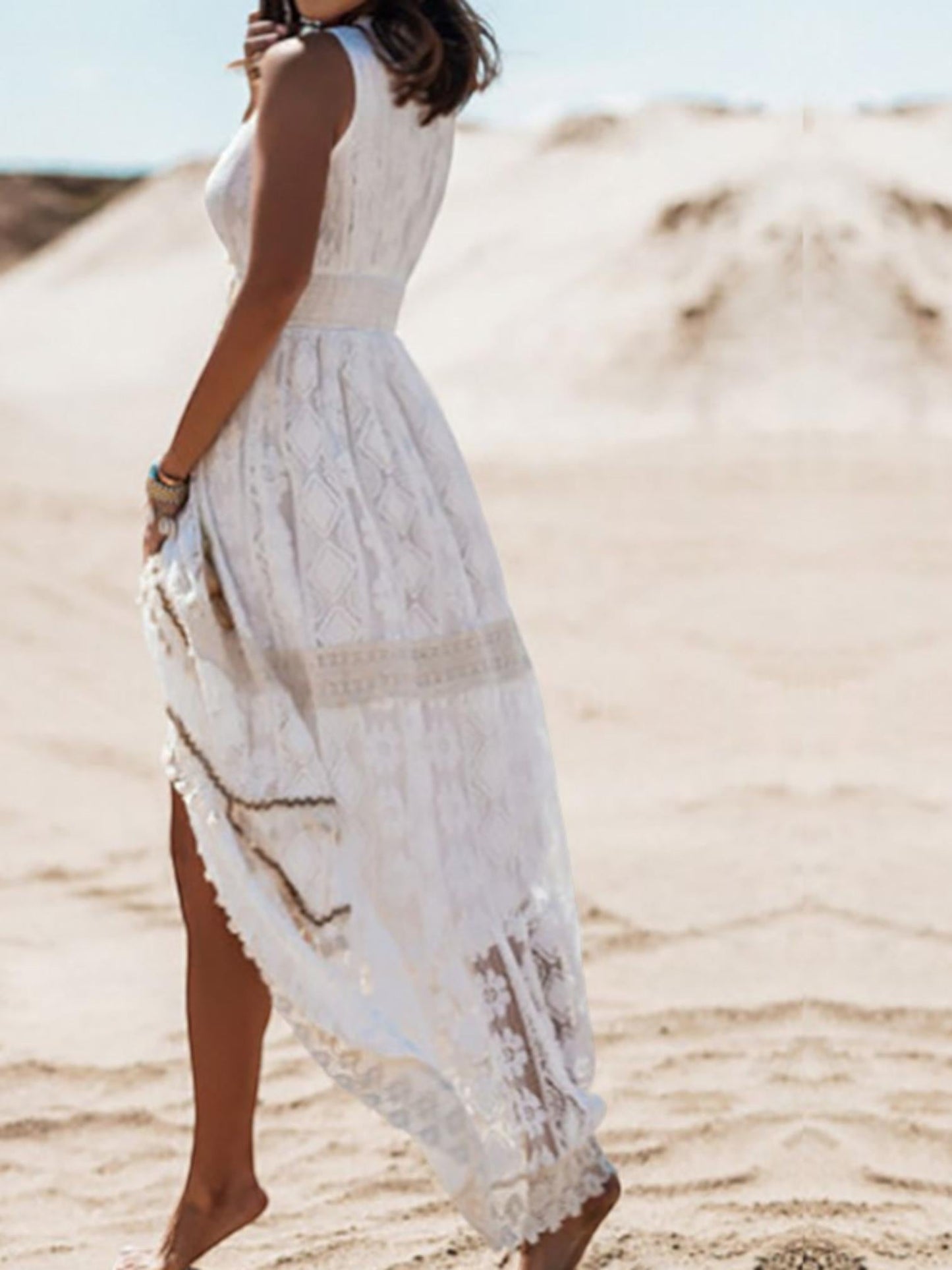 Aurora™ Boho-Spitzen-Maxikleid