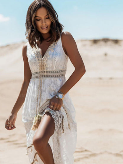Aurora™ Boho-Spitzen-Maxikleid