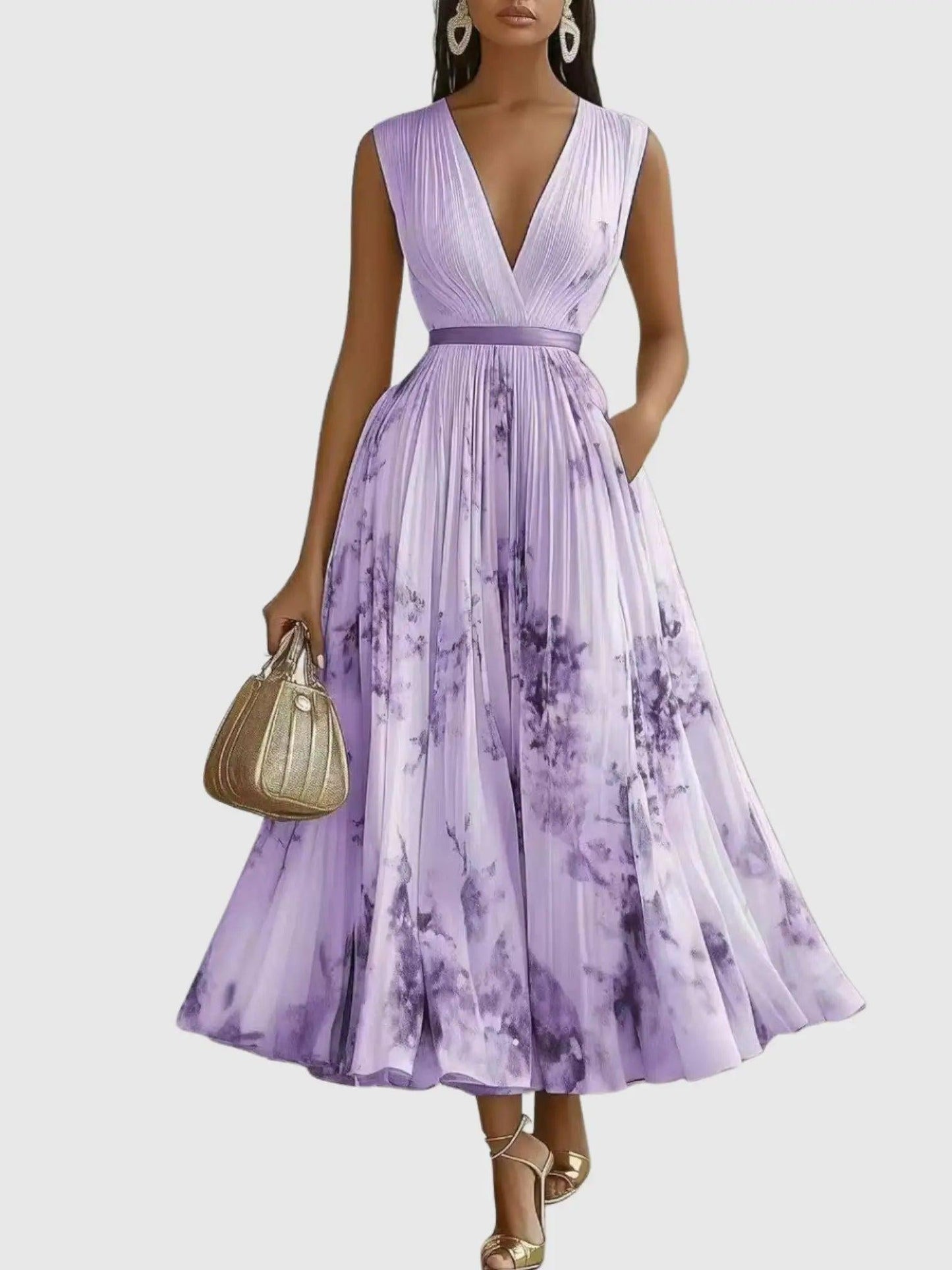 Clara™ Florales Maxikleid