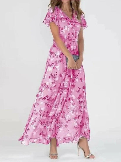 Marina™ Florales Strand-Maxikleid