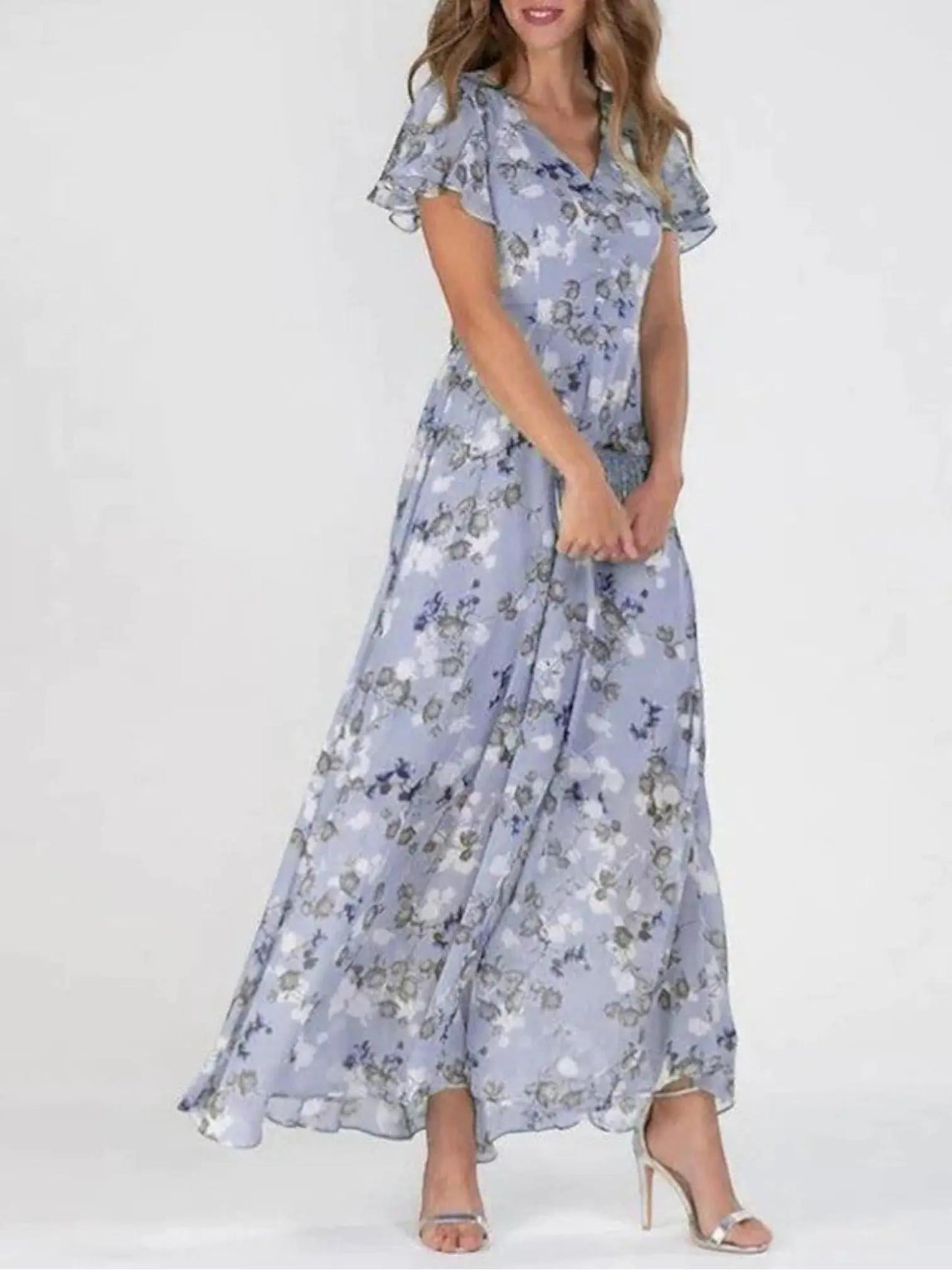 Marina™ Florales Strand-Maxikleid
