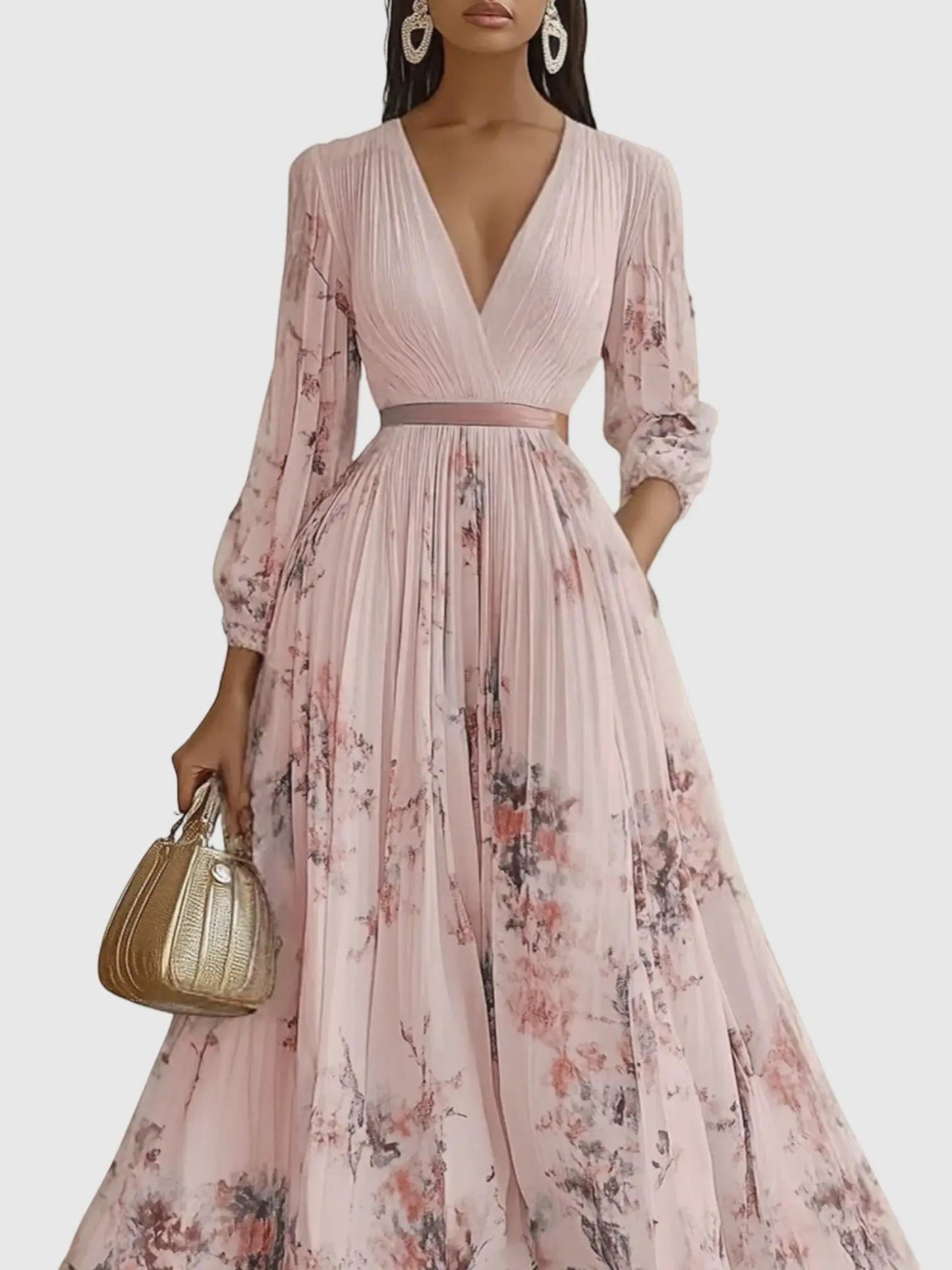 Clara™ Florales Maxikleid