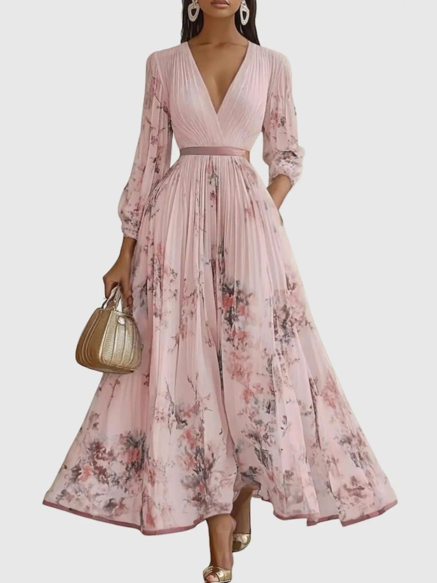 Clara™ Florales Maxikleid