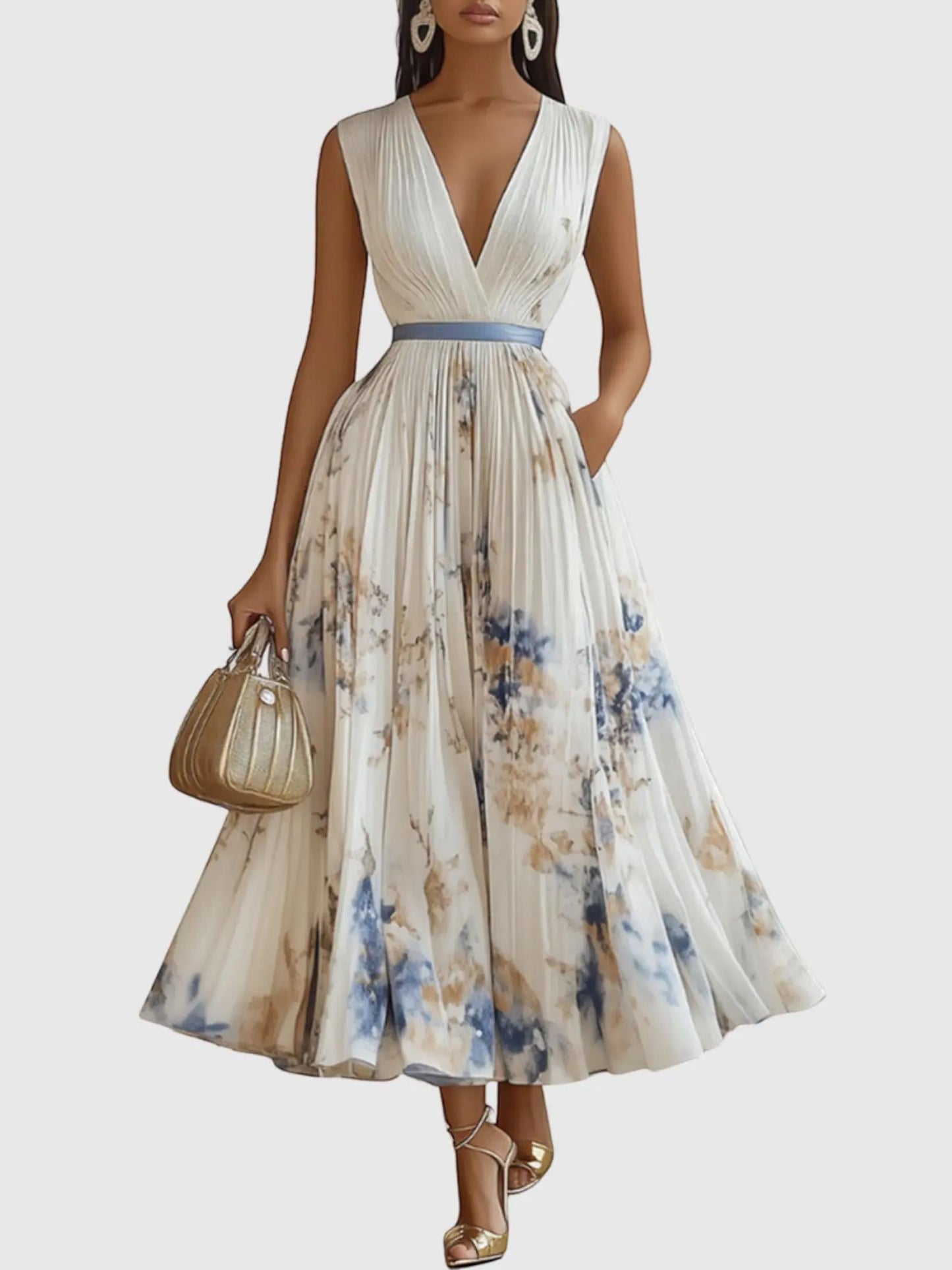 Clara™ Florales Maxikleid