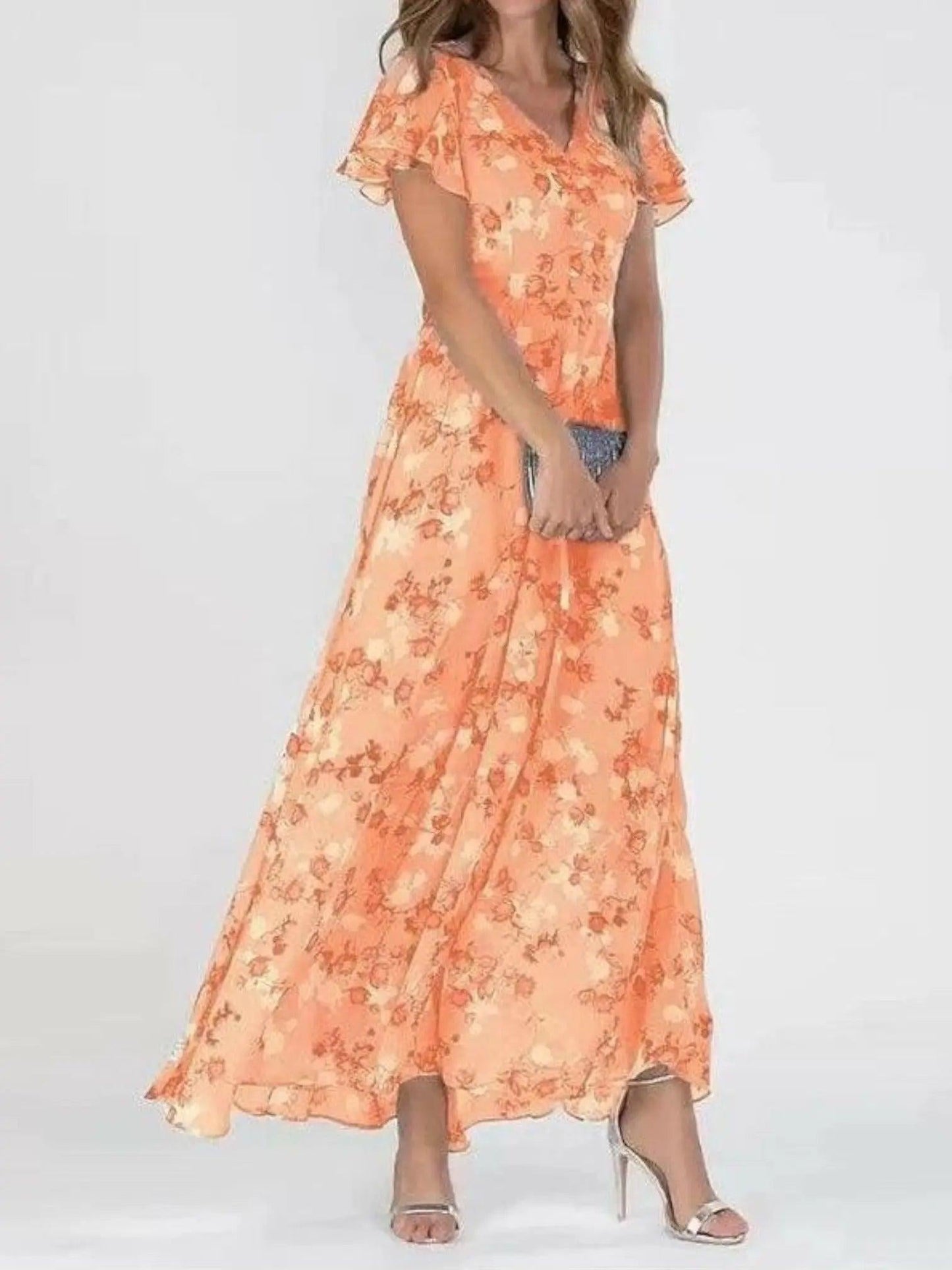 Marina™ Florales Strand-Maxikleid