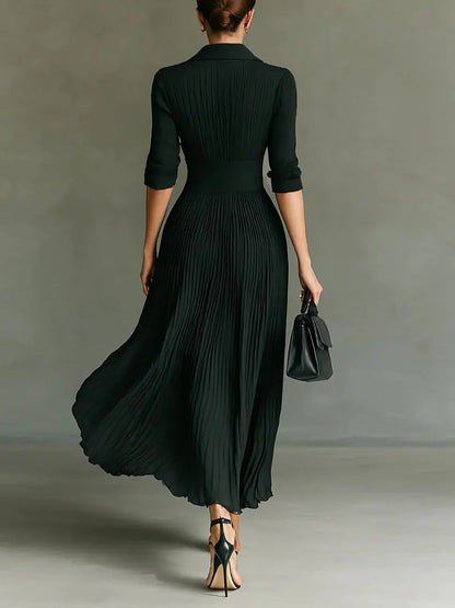 Eliana™ Plissiertes Maxikleid