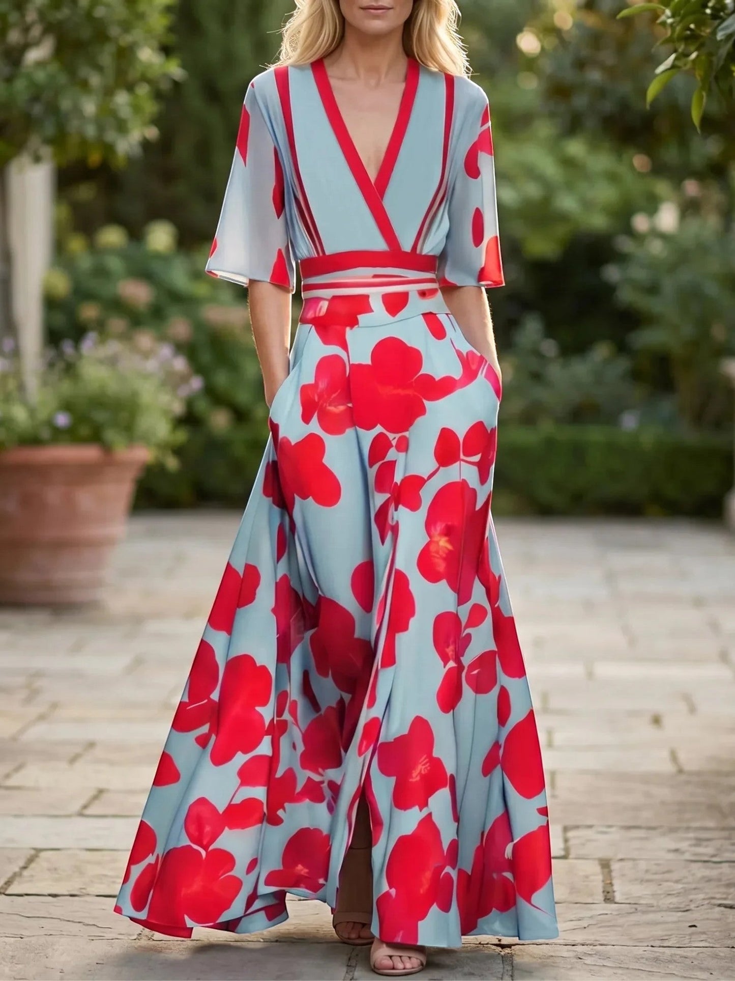 Juliette™ Florales Sommer-Maxikleid