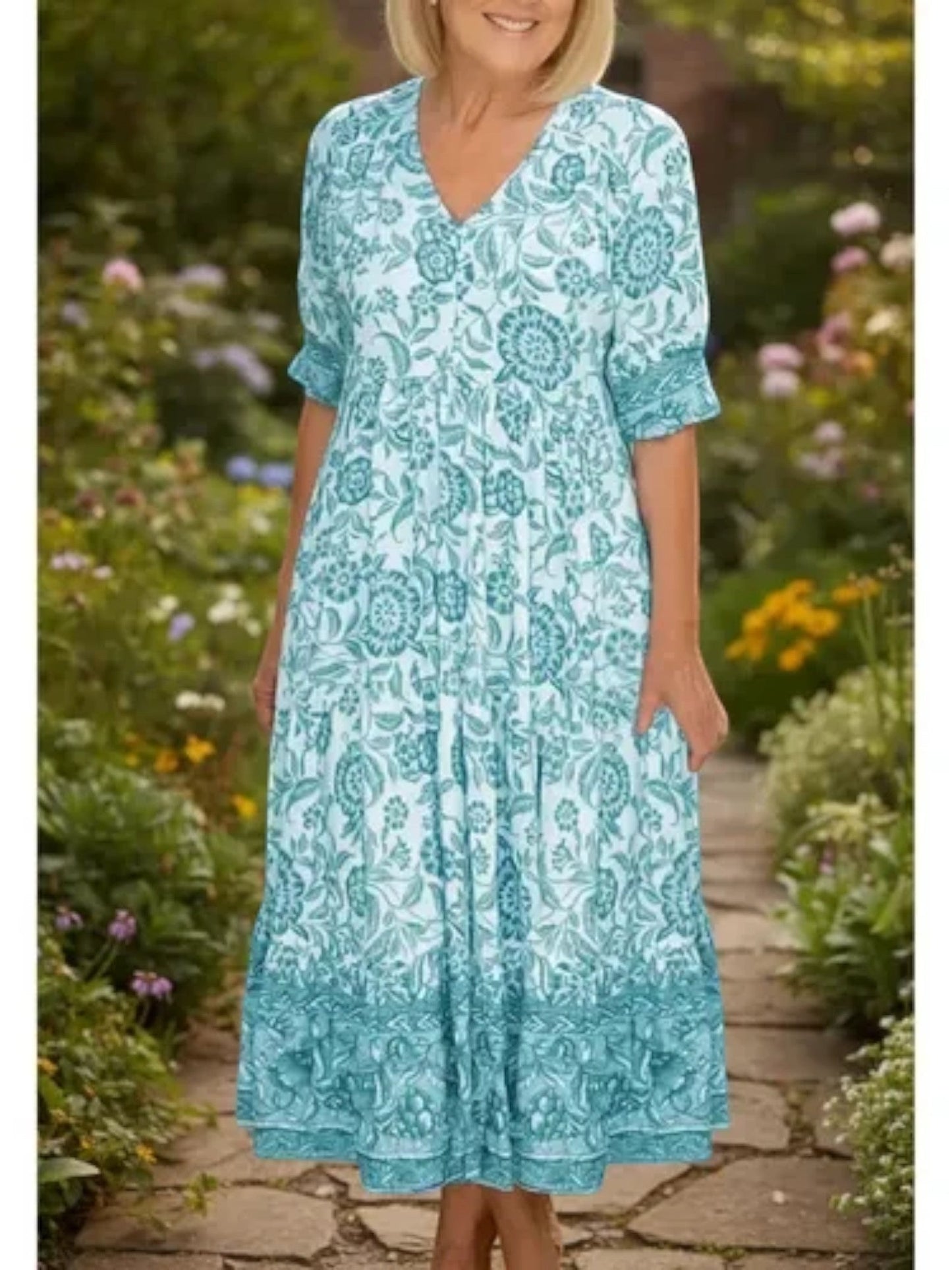 Rosalie™ Maxikleid mit Blumenmuster