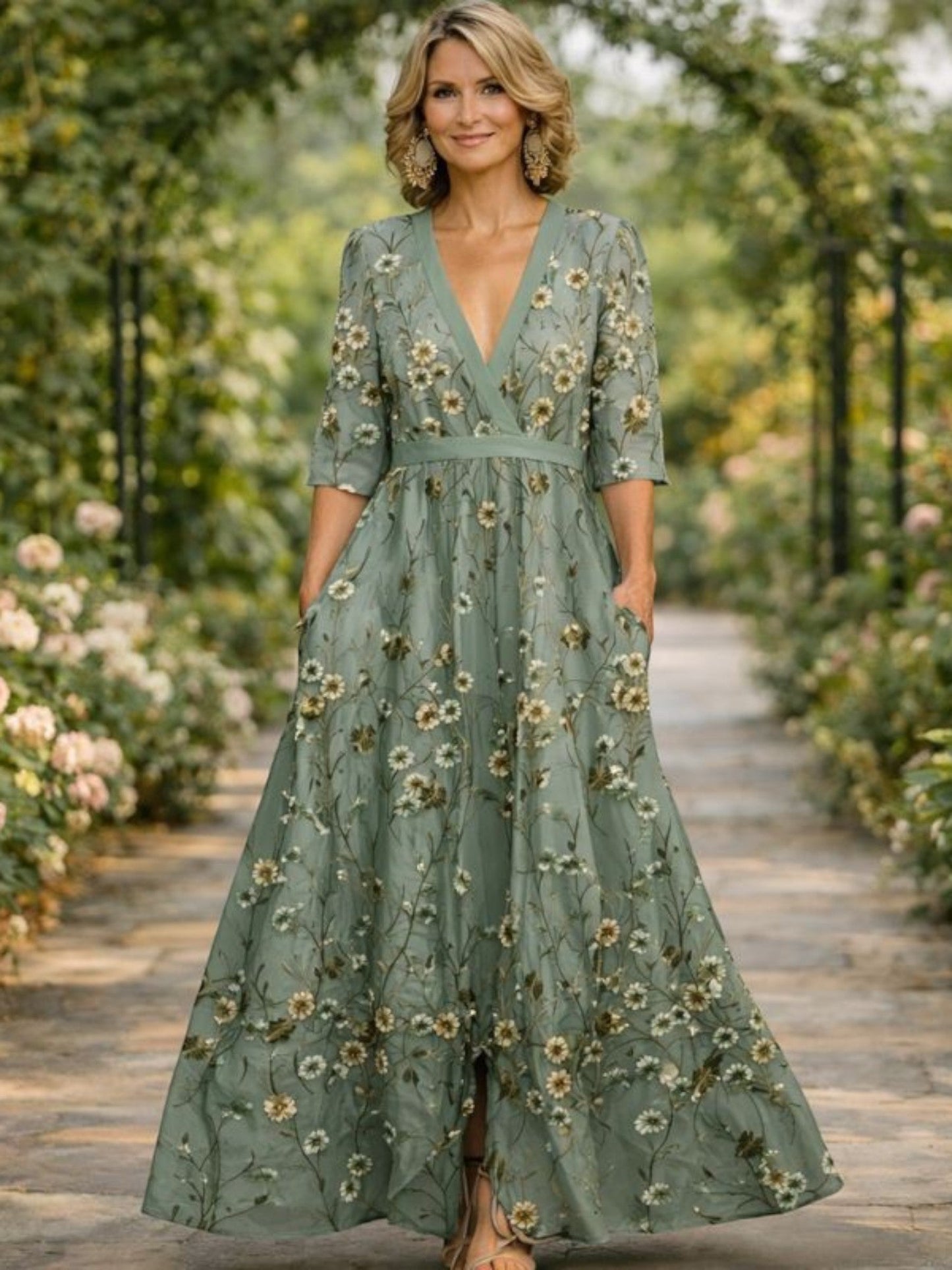 Celeste™ Florales Maxikleid