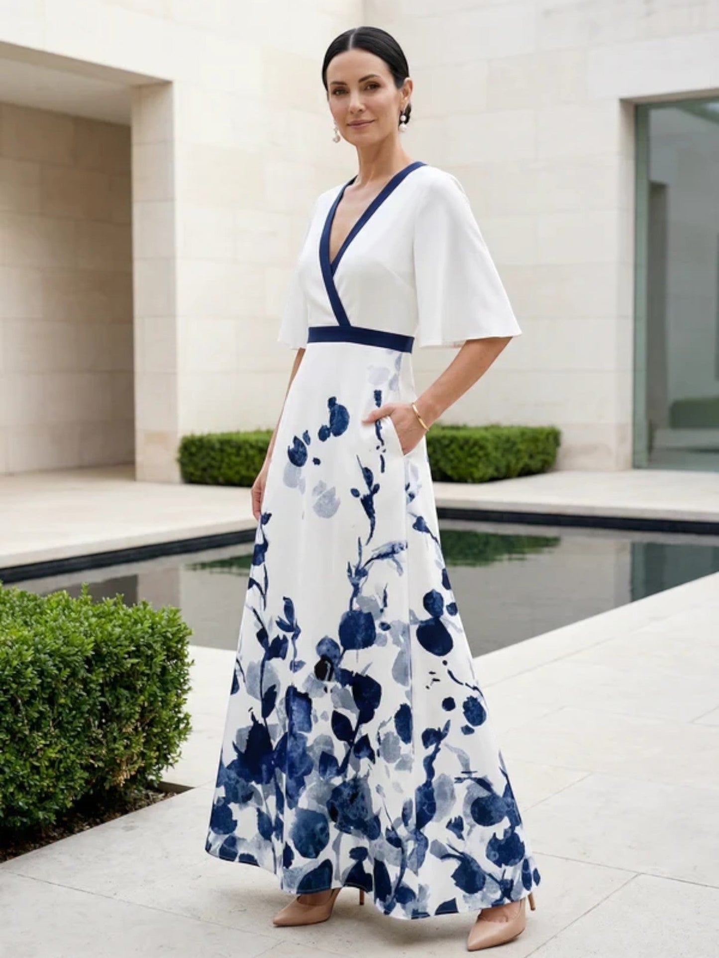 Celeste™ Florales Maxikleid